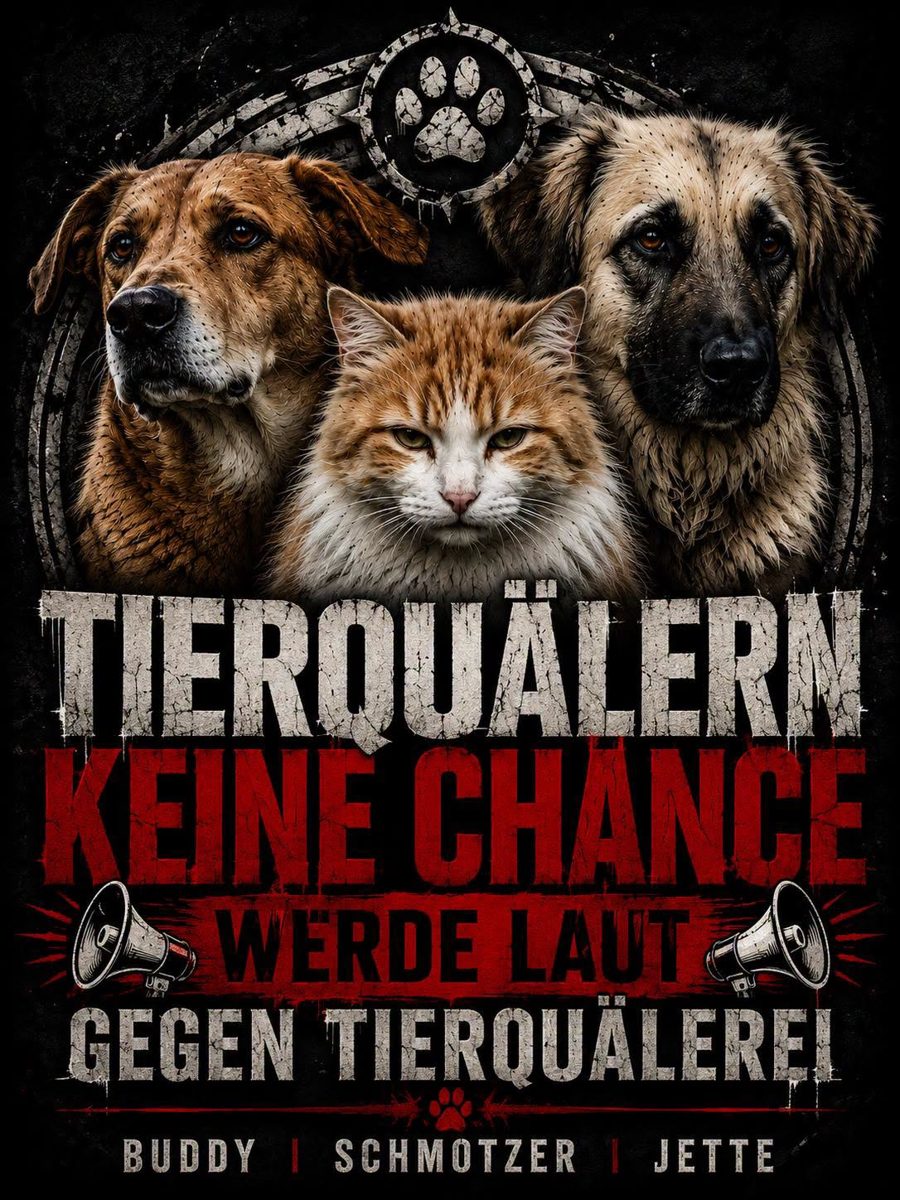 Tierquälern keine Chance Kampagnenposter