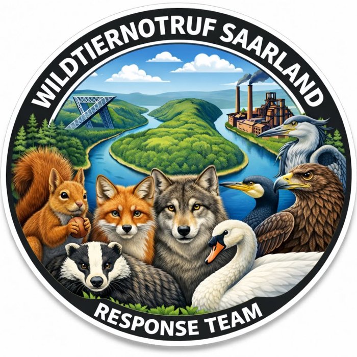 Wildtiernotruf Saarland Response Team Rundbadge